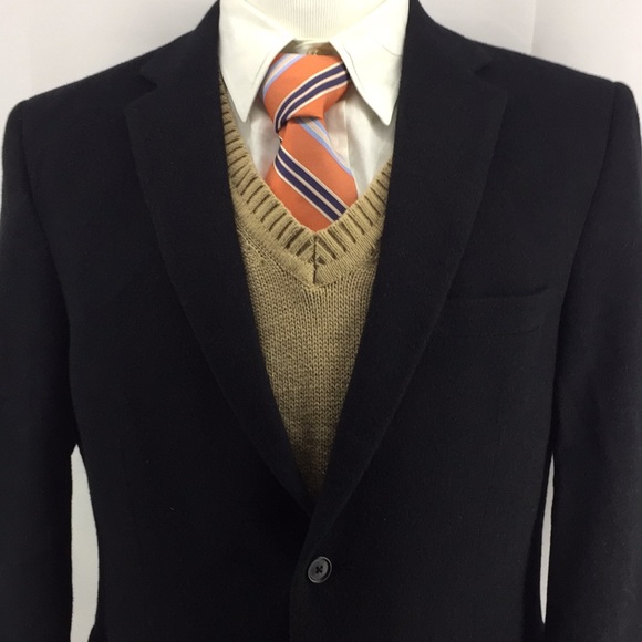 Jos. A. Bank Other - Jos A Banks Black Camel Hair Blazer Sportcoat 42R
